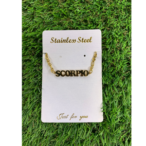 Scorpio Zodiac Anklet