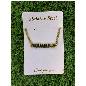 Aquarius Zodiac Anklet